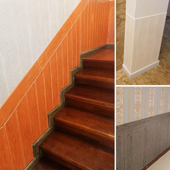 Dado, impermeable, lavable, fácil de limpiar, protección para niños, diseño de madera, peso ligero, bricolaje, pegatina de pared de espuma 3D, papel de pared